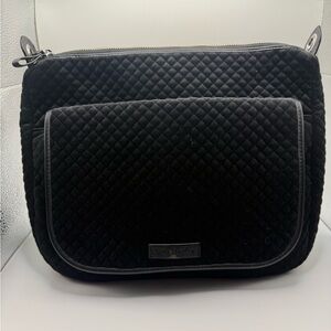 Vera Bradley Carson Shoulder/Crossbody Bag in Classic Black Velvet